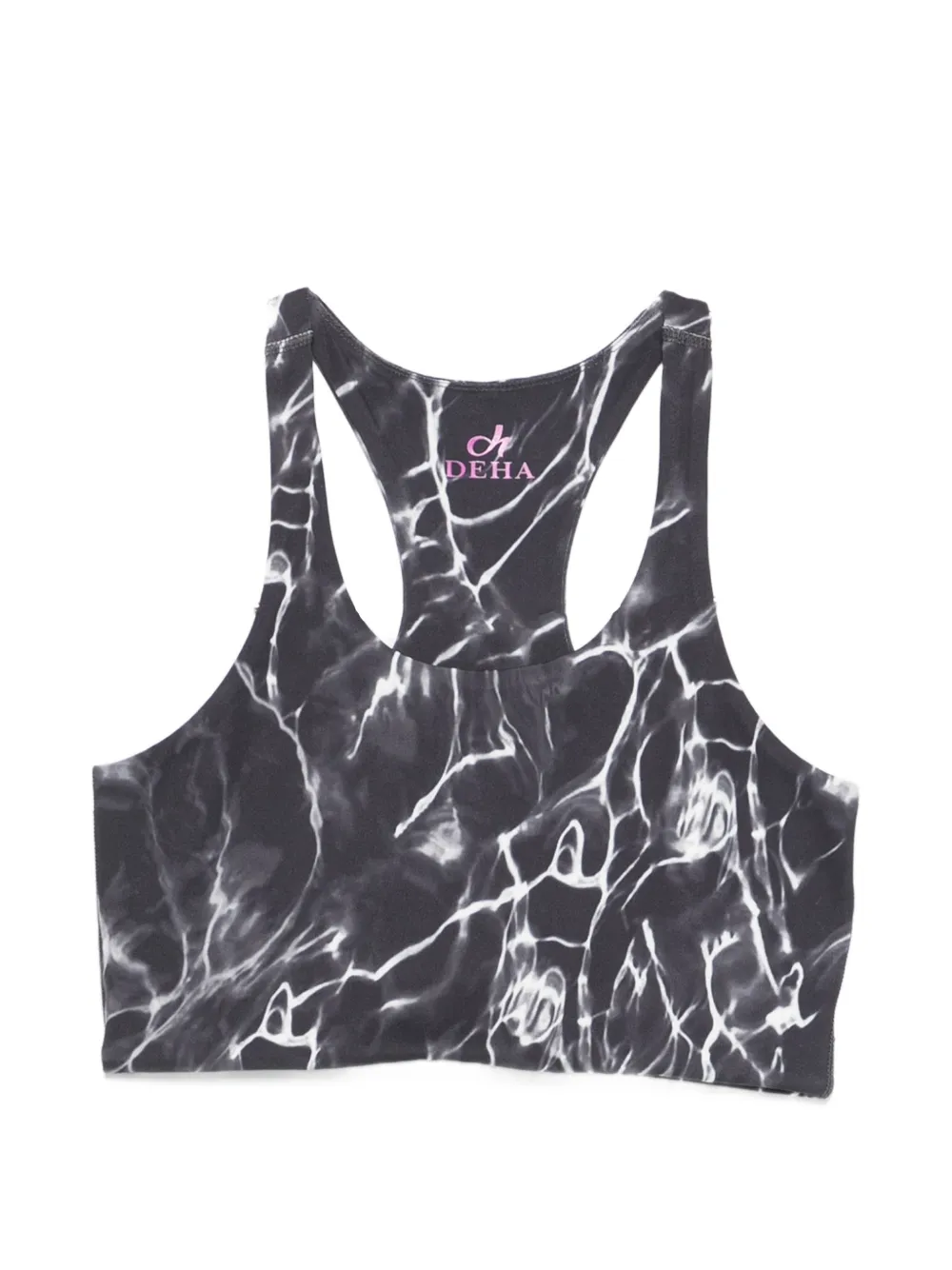 DEHA racerback printed sports bras - Nero
