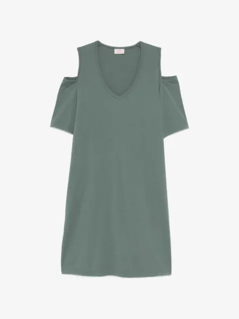 DEHA V-neck cold-shoulder mini dress