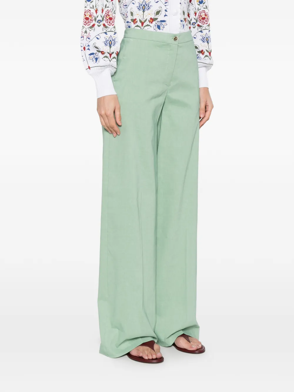 PINKO Broek met knopen Groen