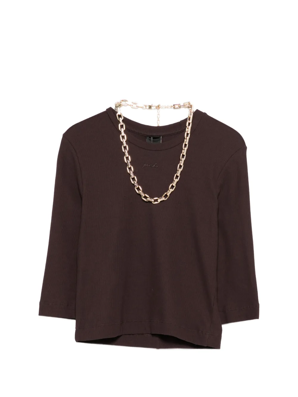 PINKO logo-detail T-shirt set - Marrone