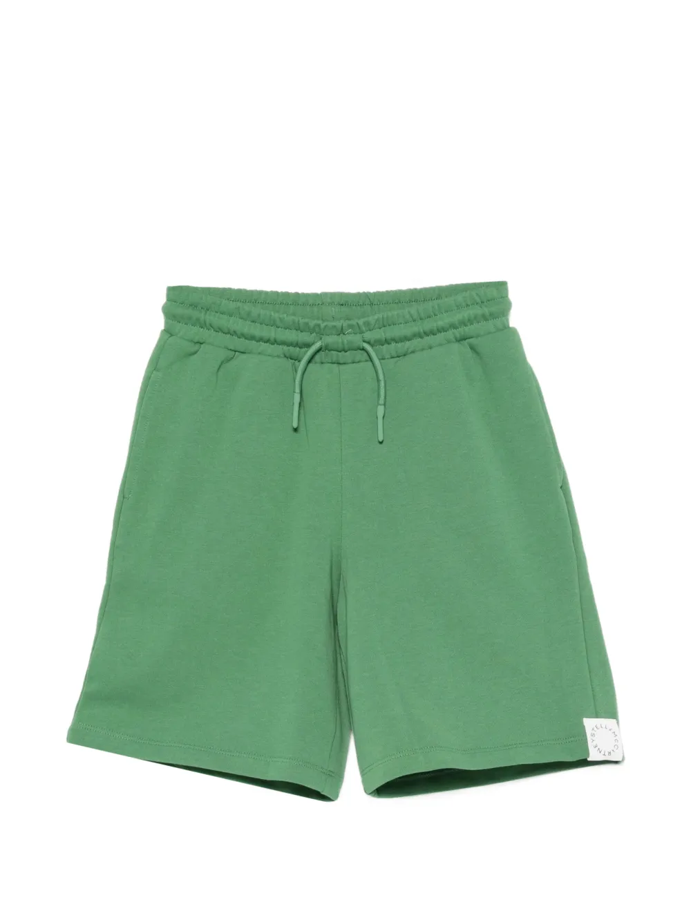 Stella McCartney Kids drawstring jersey shorts - Verde