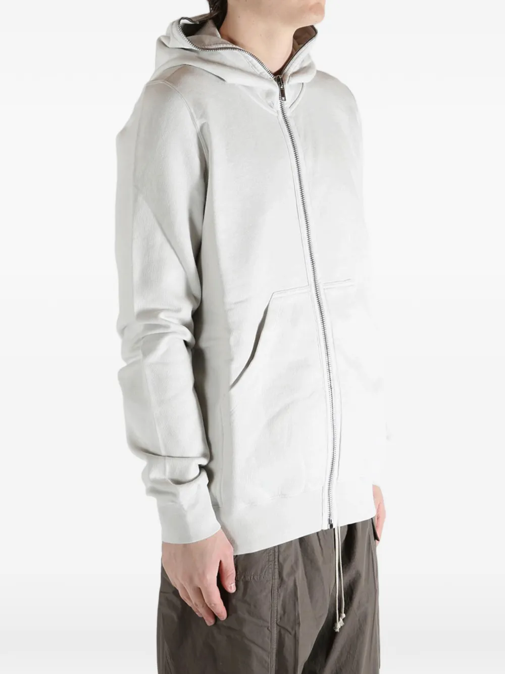 Rick Owens DRKSHDW Hoodie met rits Wit