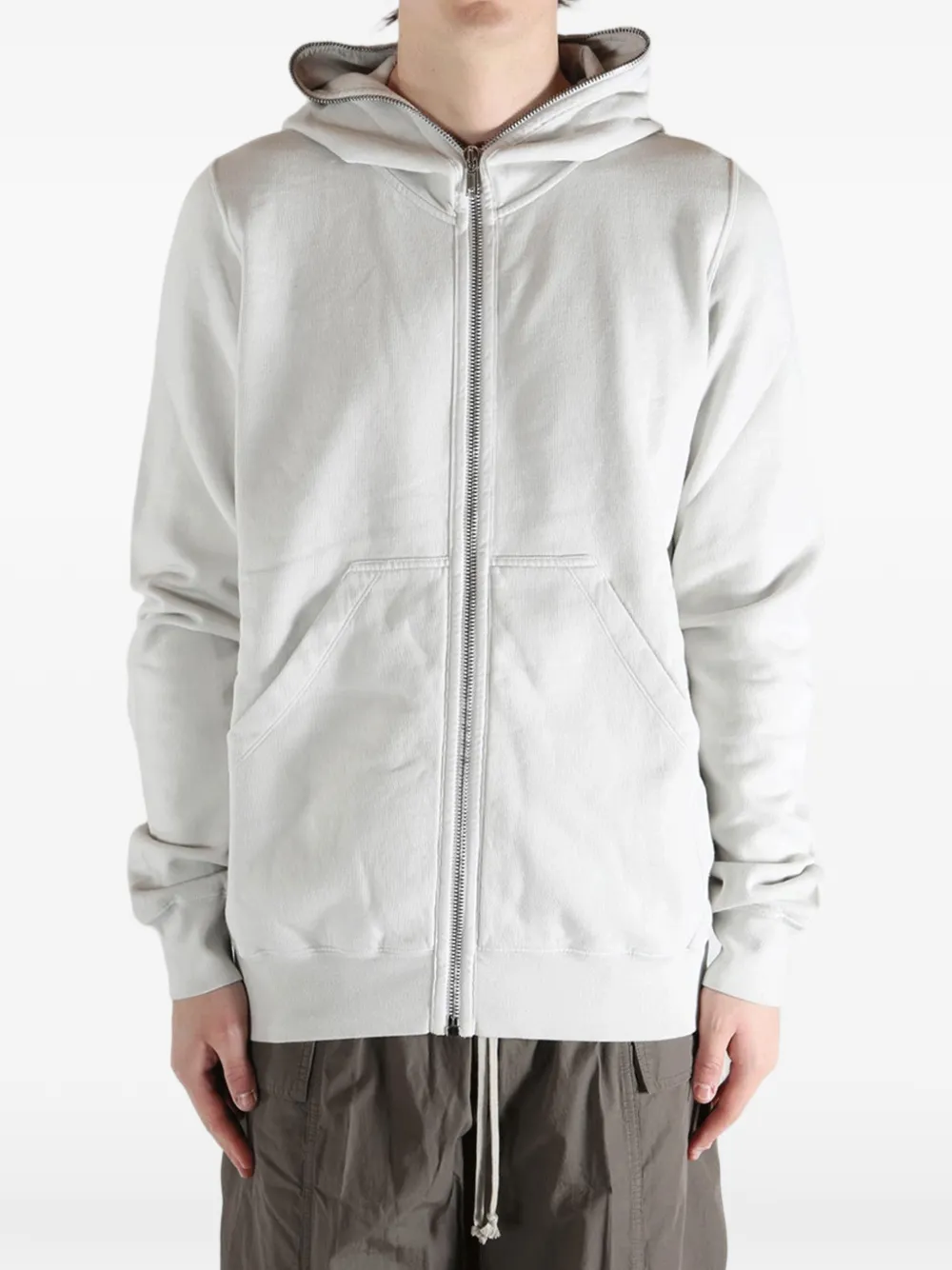 Rick Owens DRKSHDW Hoodie met rits Wit