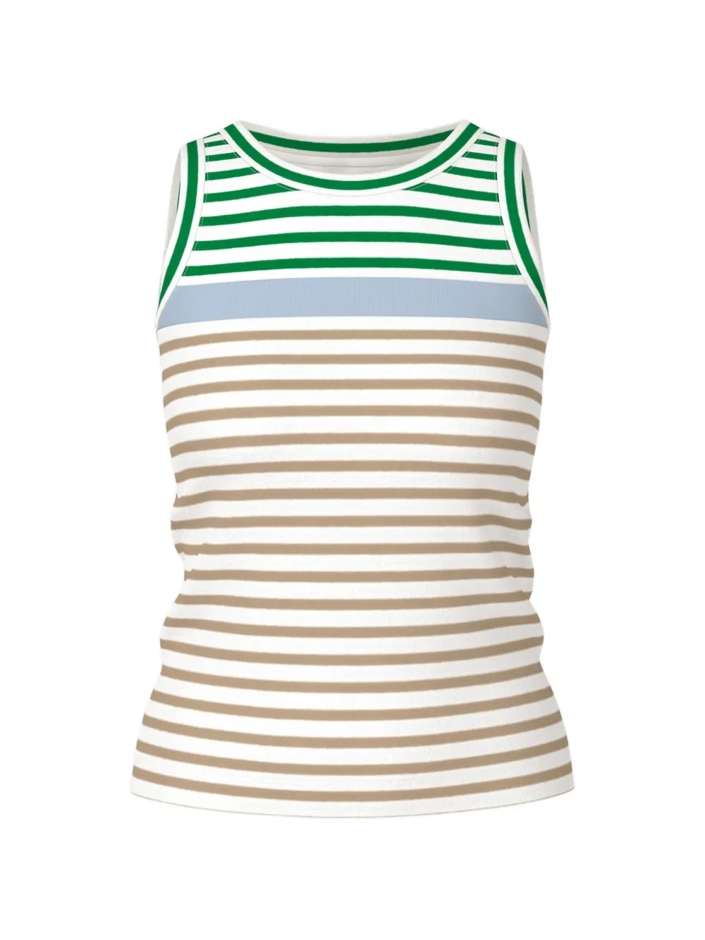 MARCCAIN Ringel striped sleeveless top - Weiß