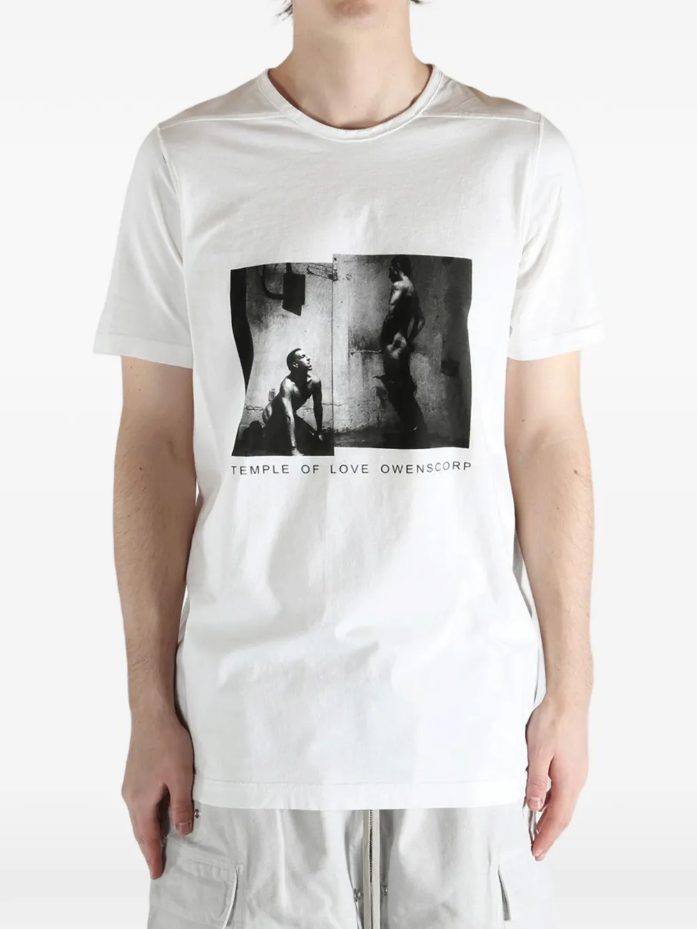Rick Owens DRKSHDW T-shirt met grafische print Wit