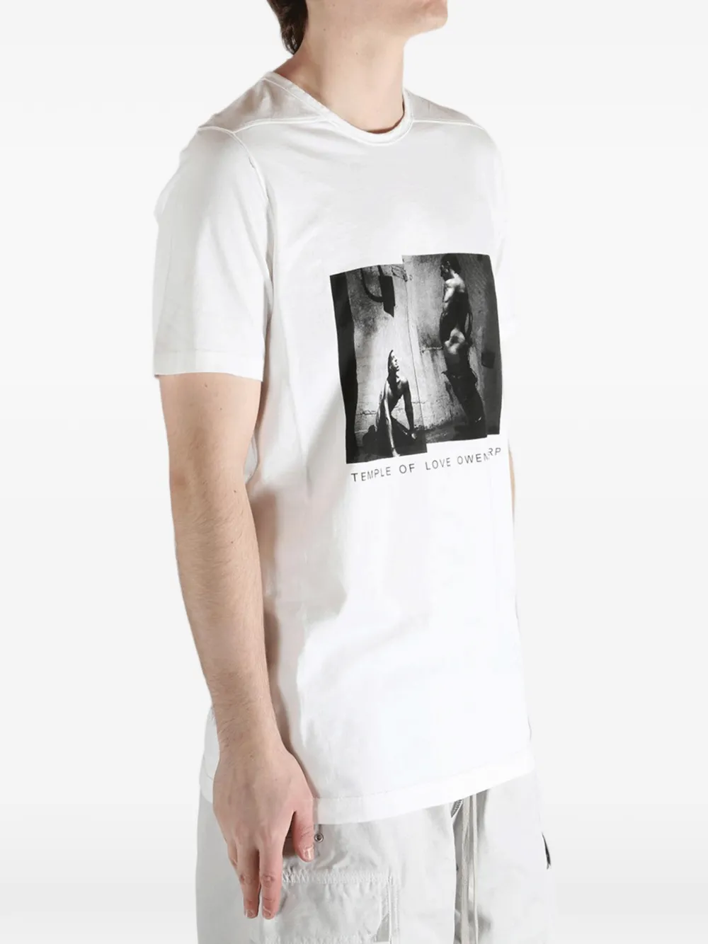 Rick Owens DRKSHDW T-shirt met grafische print Wit