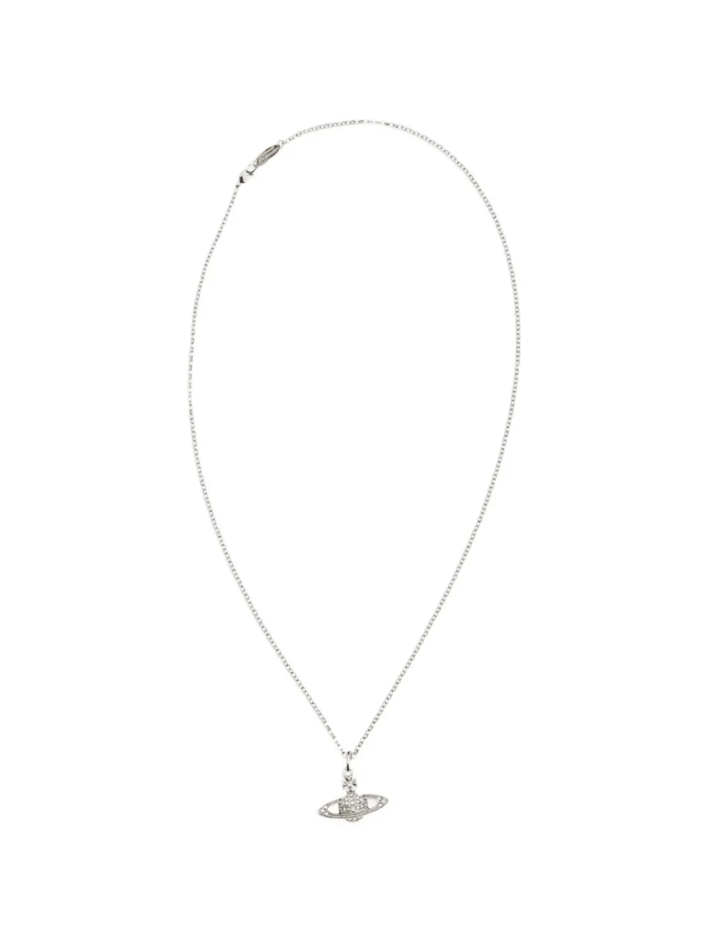 Vivienne Westwood mini Bas Relief Orb pendant necklace - Argento