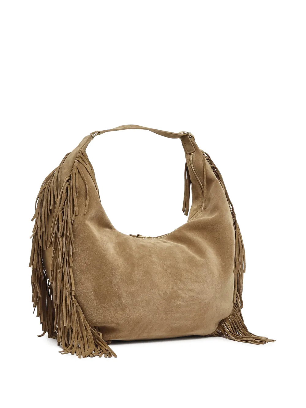 Orciani Louela suède schoudertas Beige