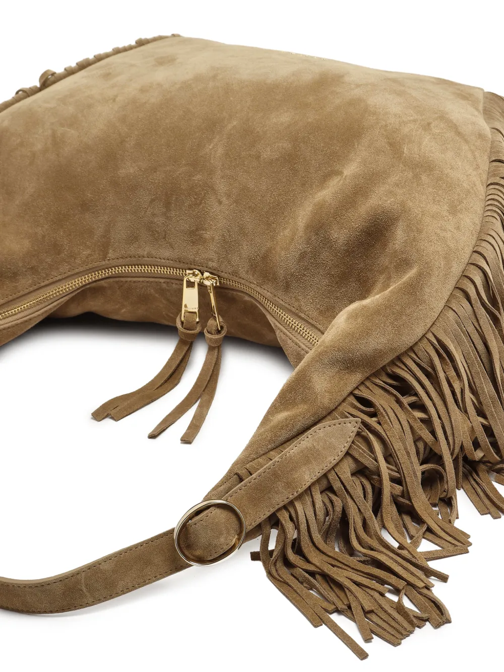 Orciani Louela suède schoudertas Beige