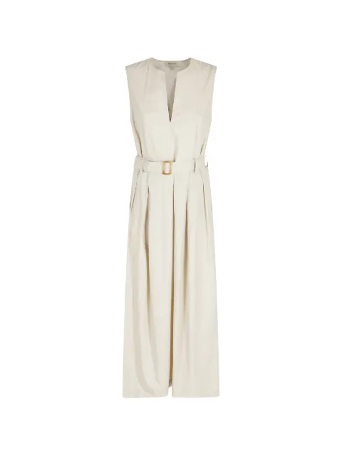 Woolrich V-neck belted midi dress