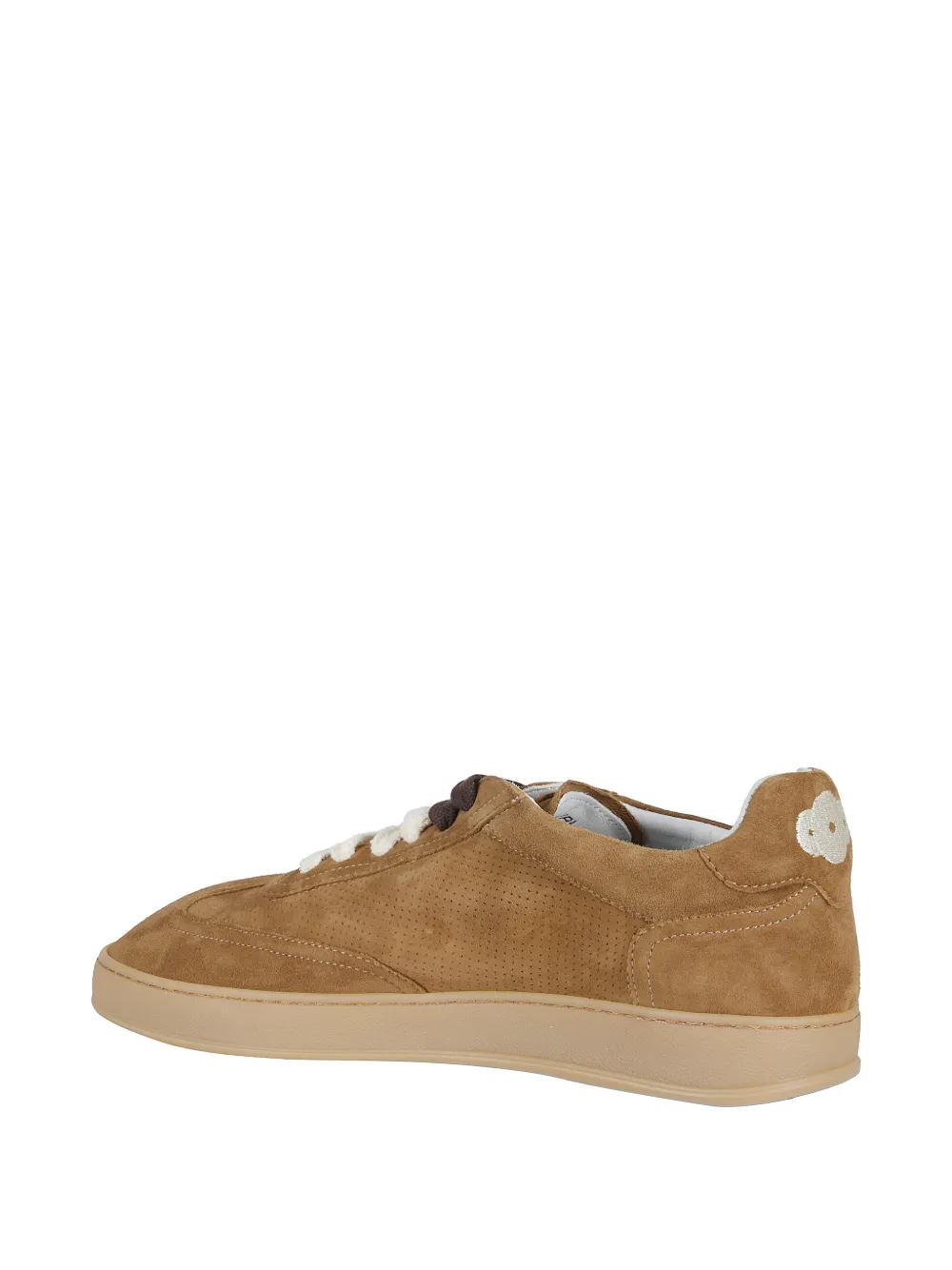 SOLDINI80 Akira Amalfi suède sneakers met geperforeerde details Beige