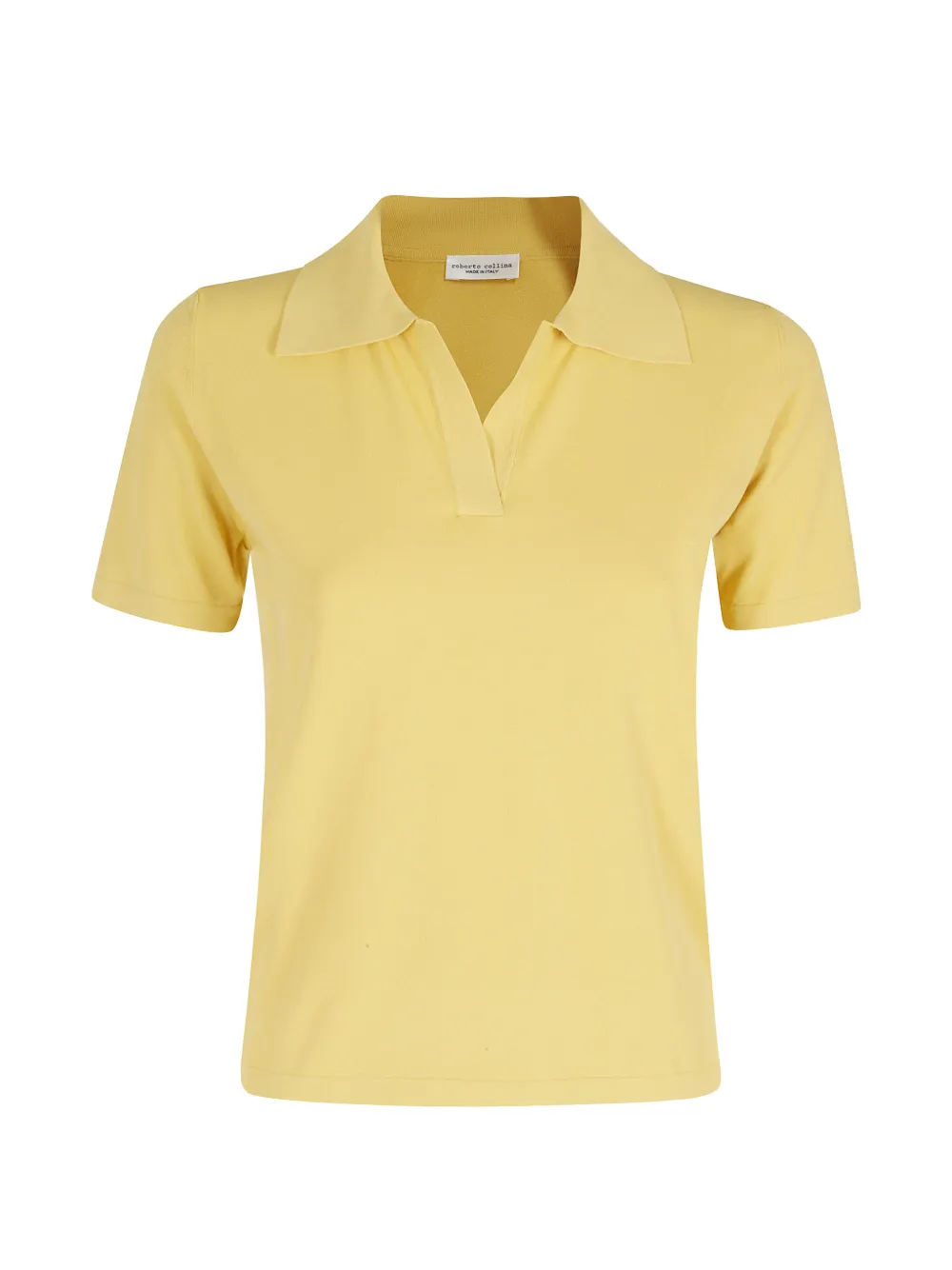 Roberto Collina collared V-neck T-shirt - Gelb