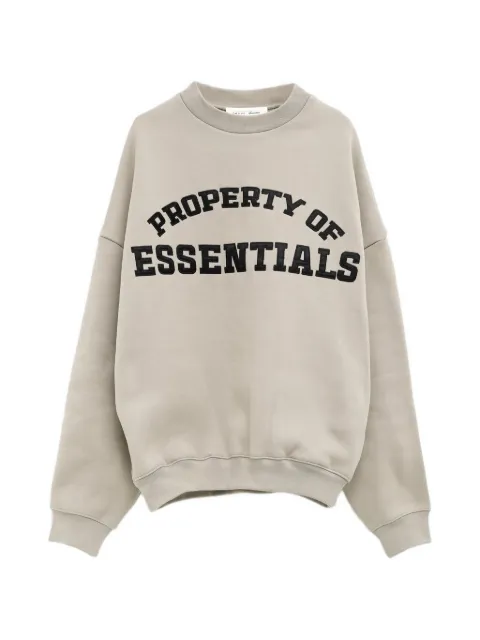 FEAR OF GOD ESSENTIALS print crewneck sweatshirt