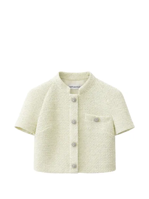 Self-Portrait boucle top