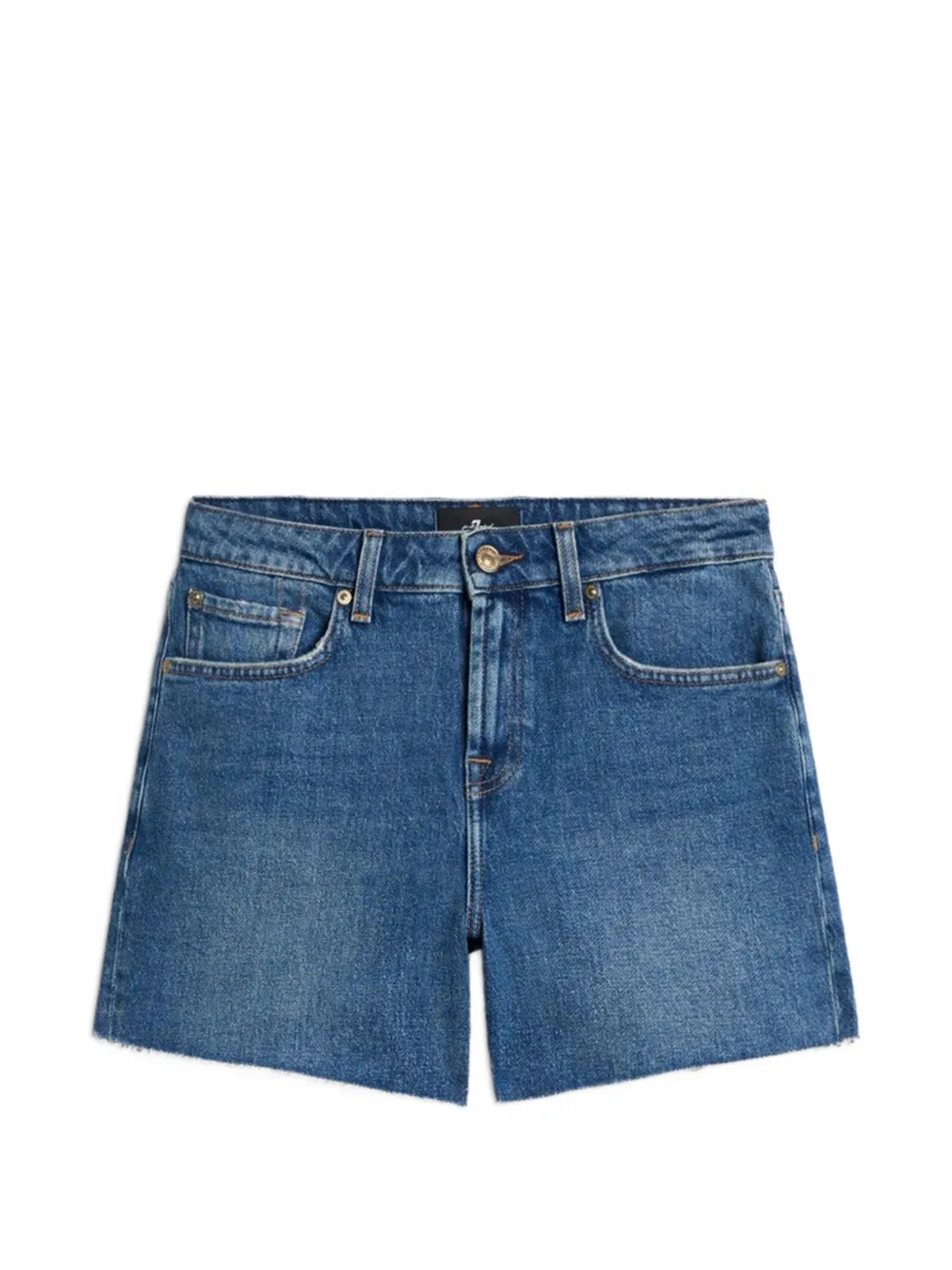7 For All Mankind Monroe frayed shorts - Blu