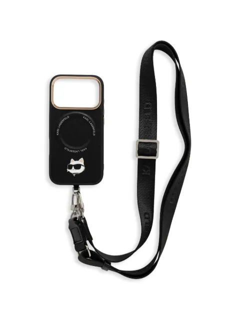 Karl Lagerfeld cat-charm iPhone 17 Pro phone case