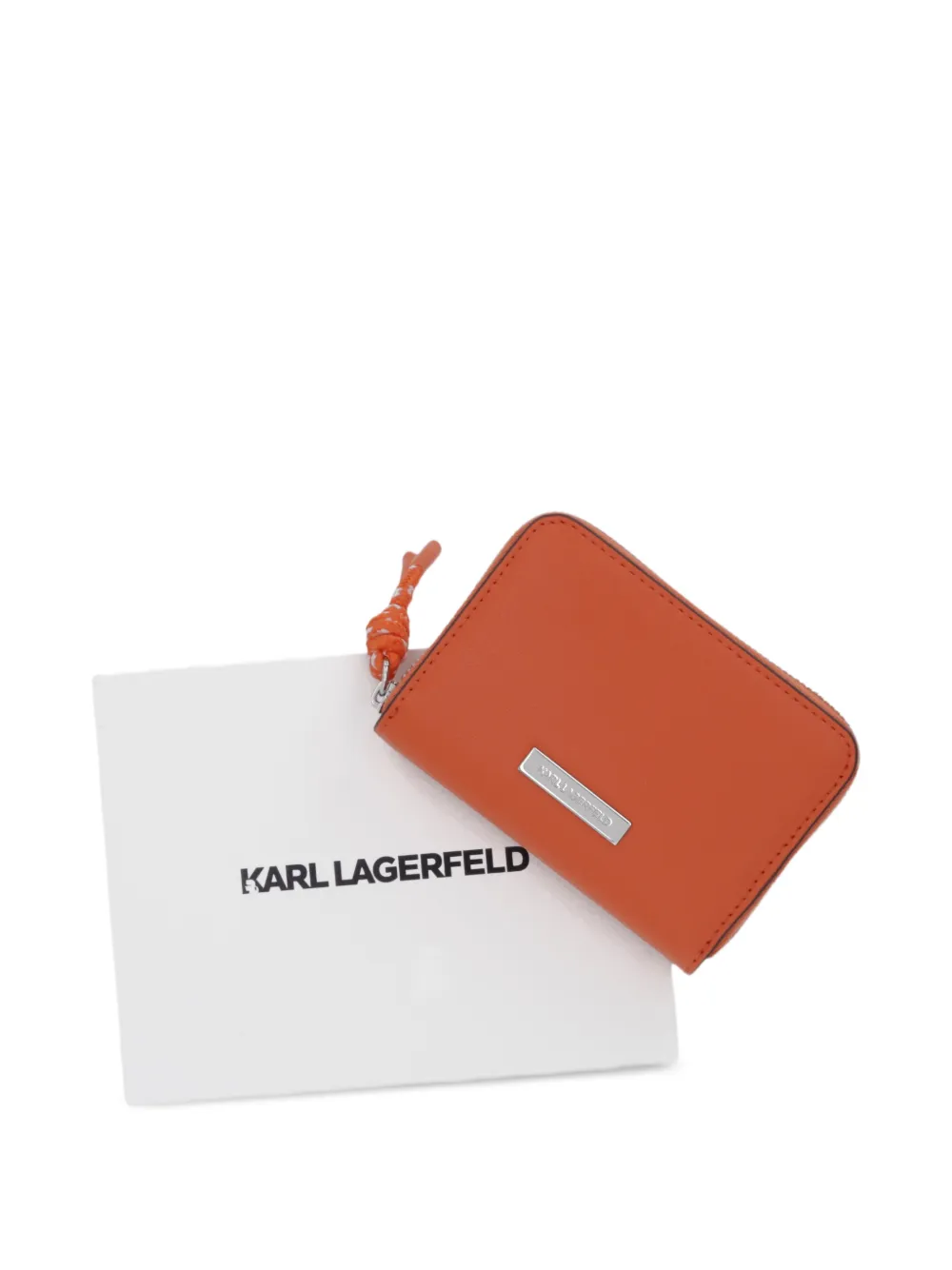 Karl Lagerfeld Portemonnee met rits Oranje