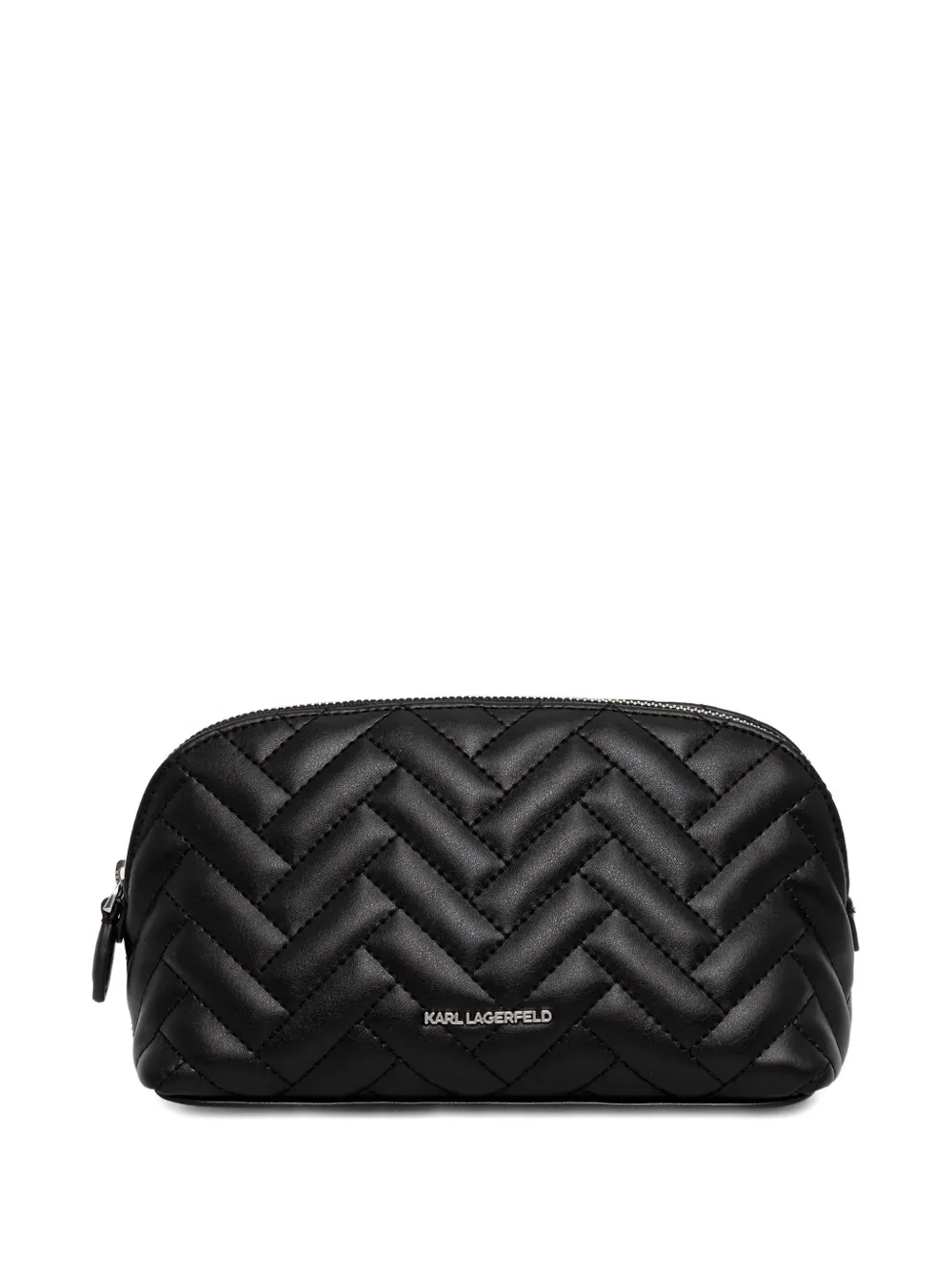 Karl Lagerfeld K/Brick quilted make up bag - Nero