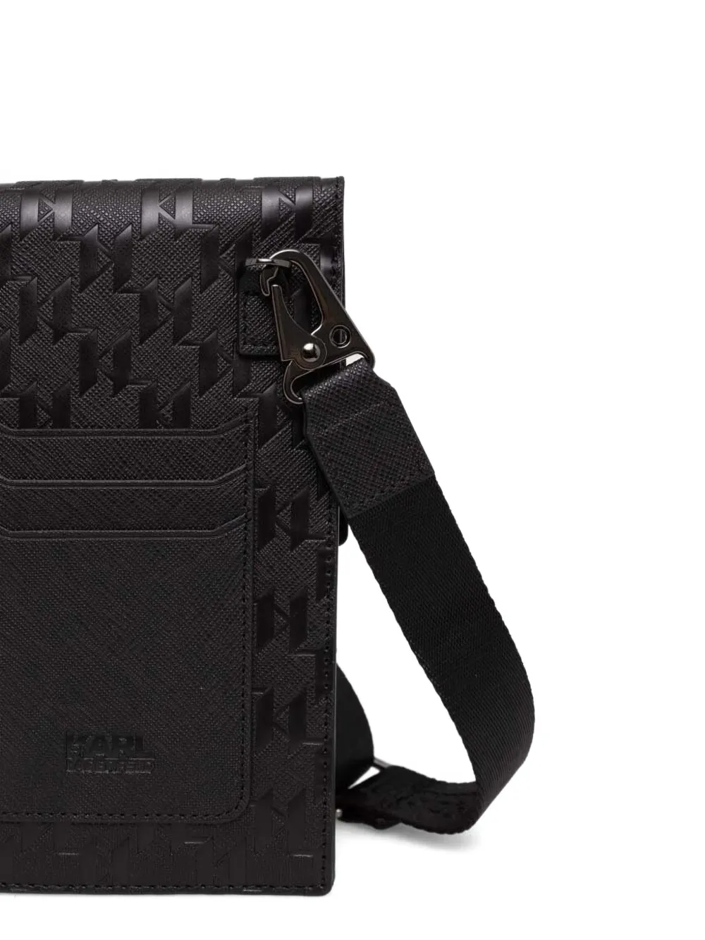 Karl Lagerfeld Choupette telefoonhoesje met monogram-reliëf Zwart