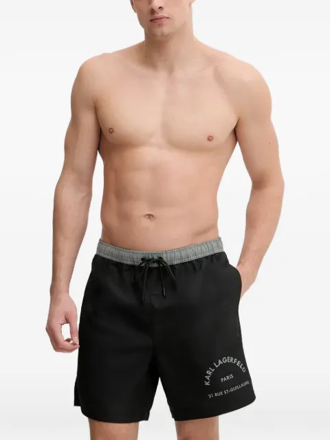 Karl Lagerfeld Rue St-Guillaume contrast boardshorts