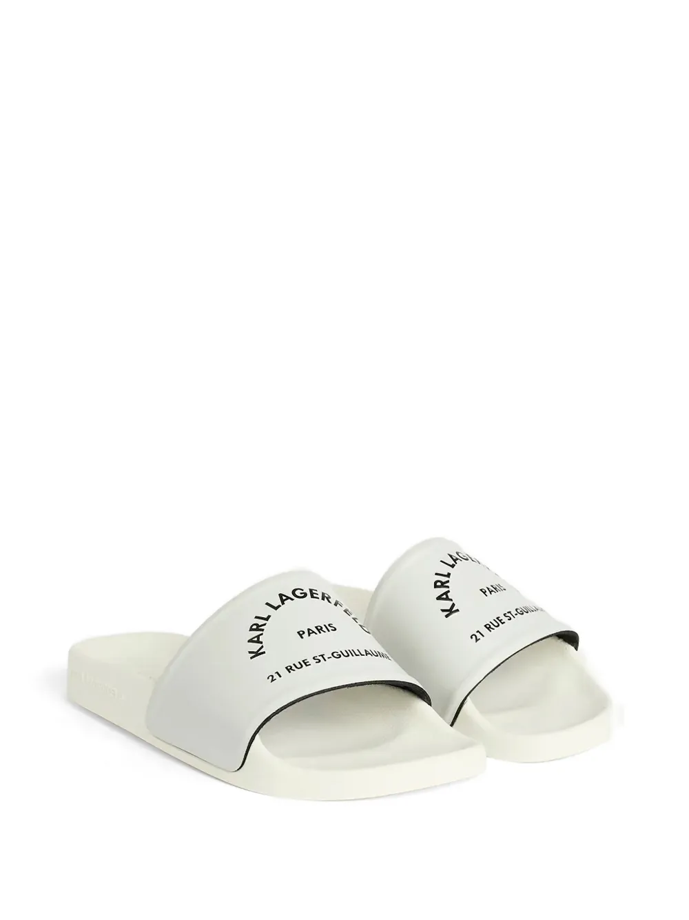 Karl Lagerfeld Kondo 2.0 logo-print slides Grijs