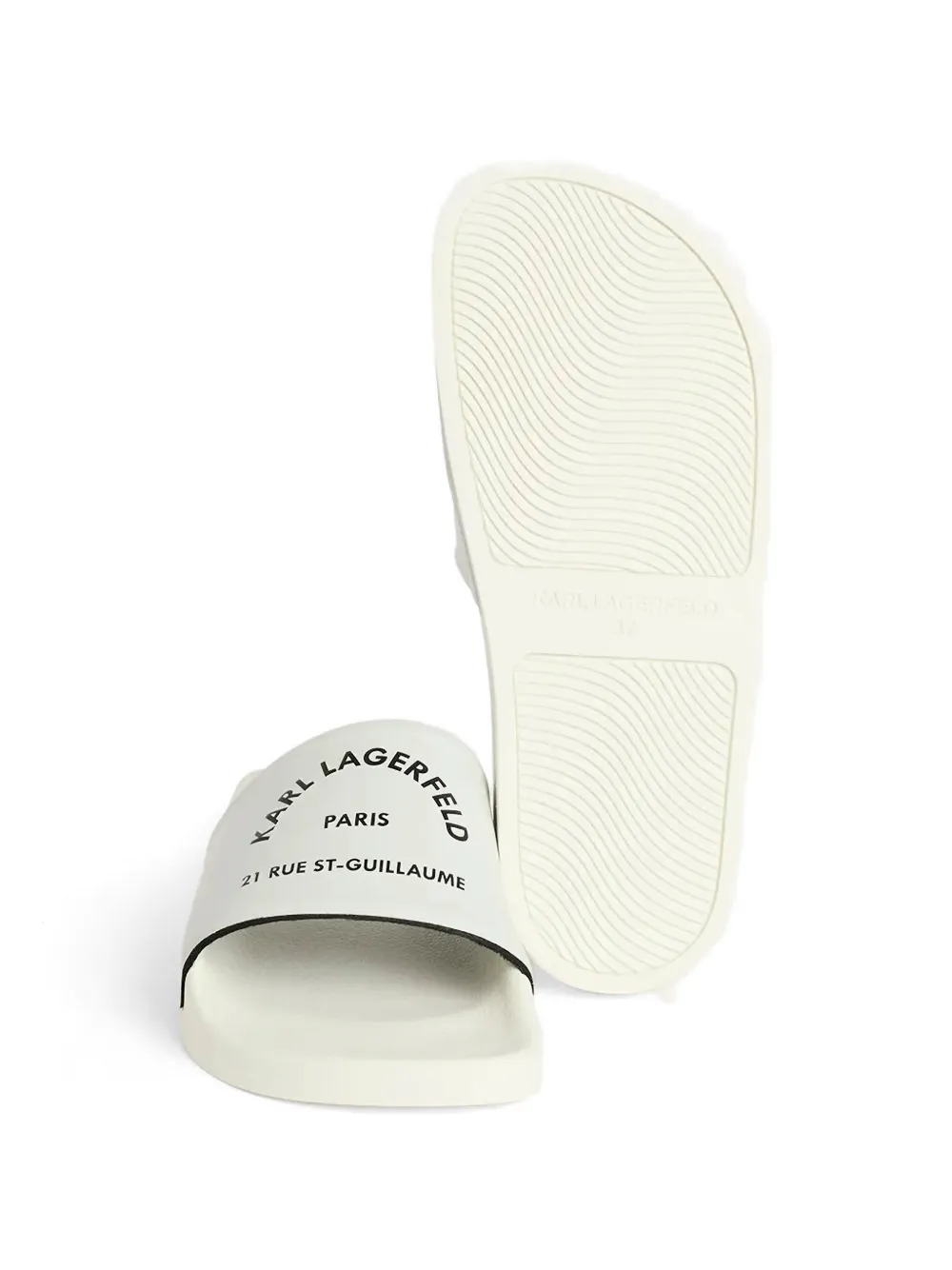 Karl Lagerfeld Kondo 2.0 logo-print slides Grijs