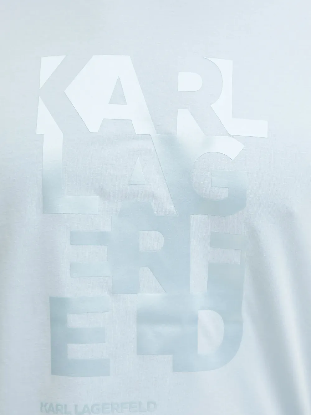 Karl Lagerfeld T-shirt met logoprint Blauw