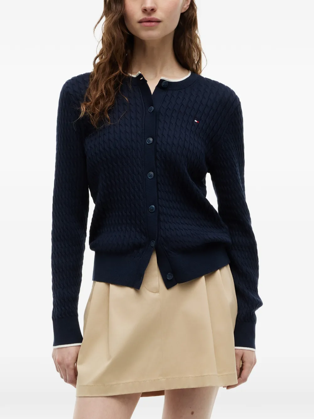  Tommy Hilfiger Cable-knit Cardigan - Blue 