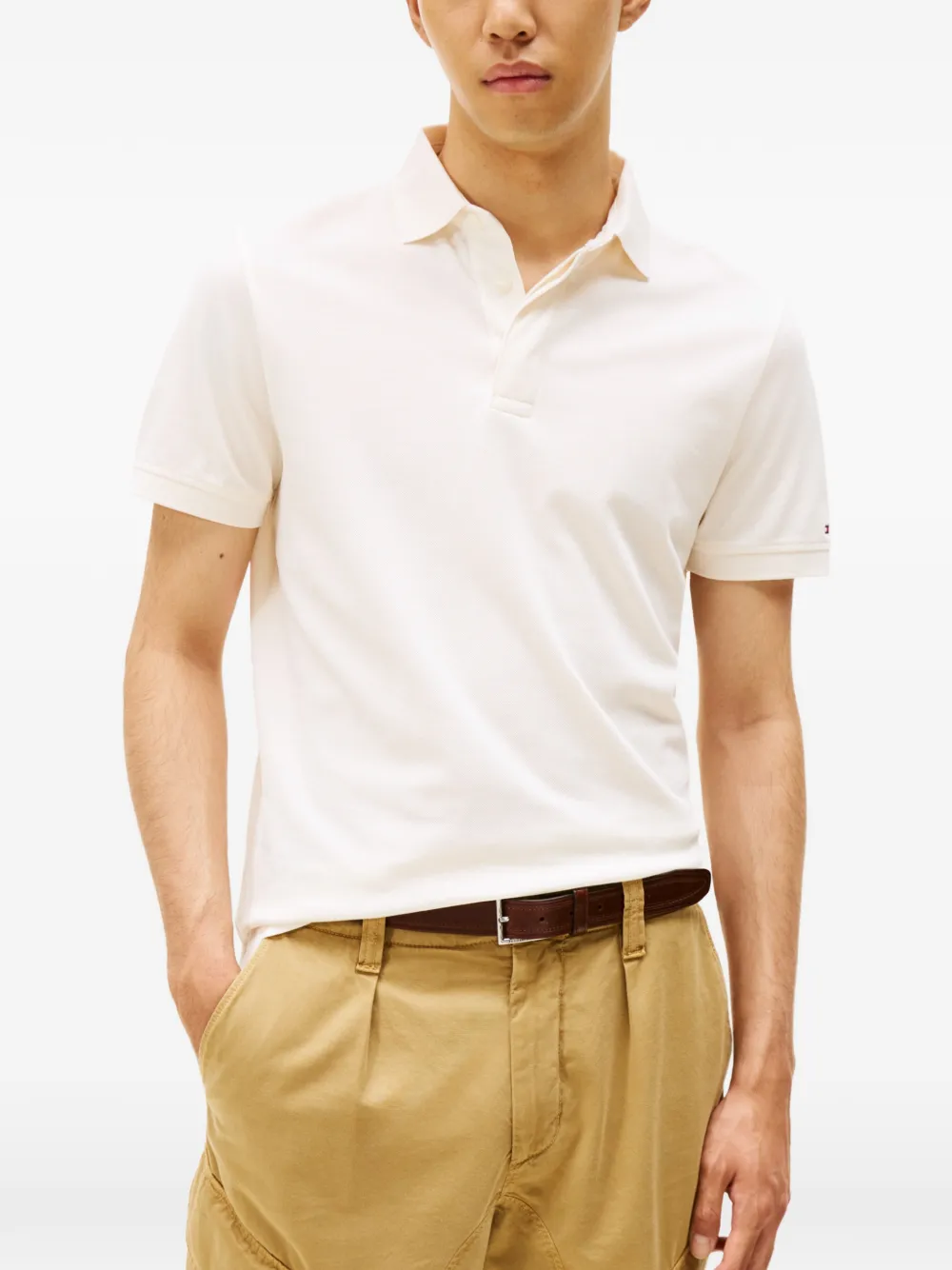 Tommy Hilfiger Poloshirt met logo Beige