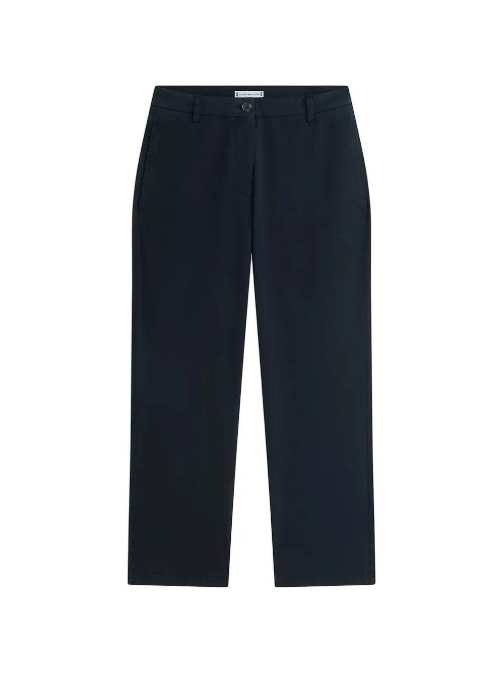 Tommy Hilfiger logo-patch straight-leg trousers - Blu