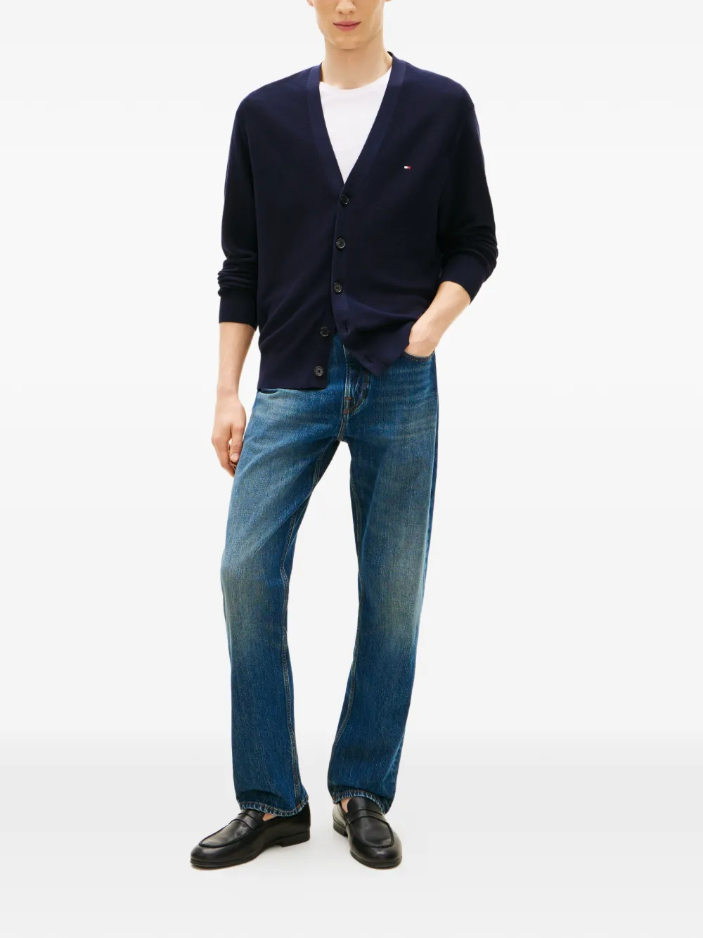 Tommy Hilfiger Vest met V-hals Blauw