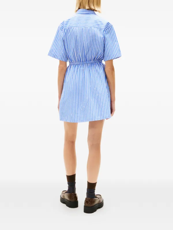 tommy mini dress Tommy Jeans polo mini dress with lettuce edge detail in black