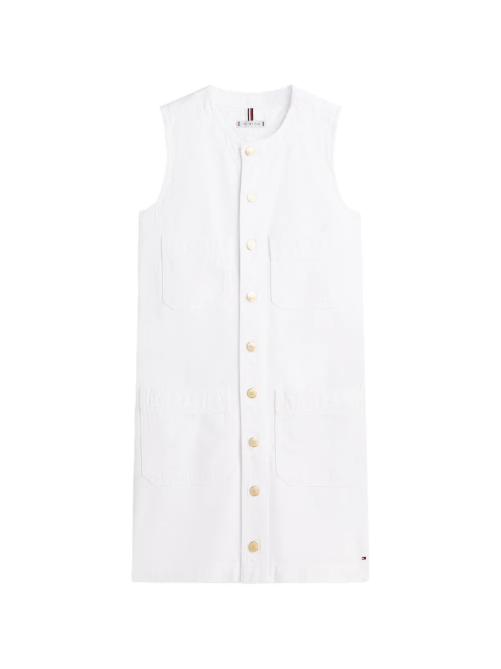 Tommy Hilfiger buttoned mini dress - Bianco