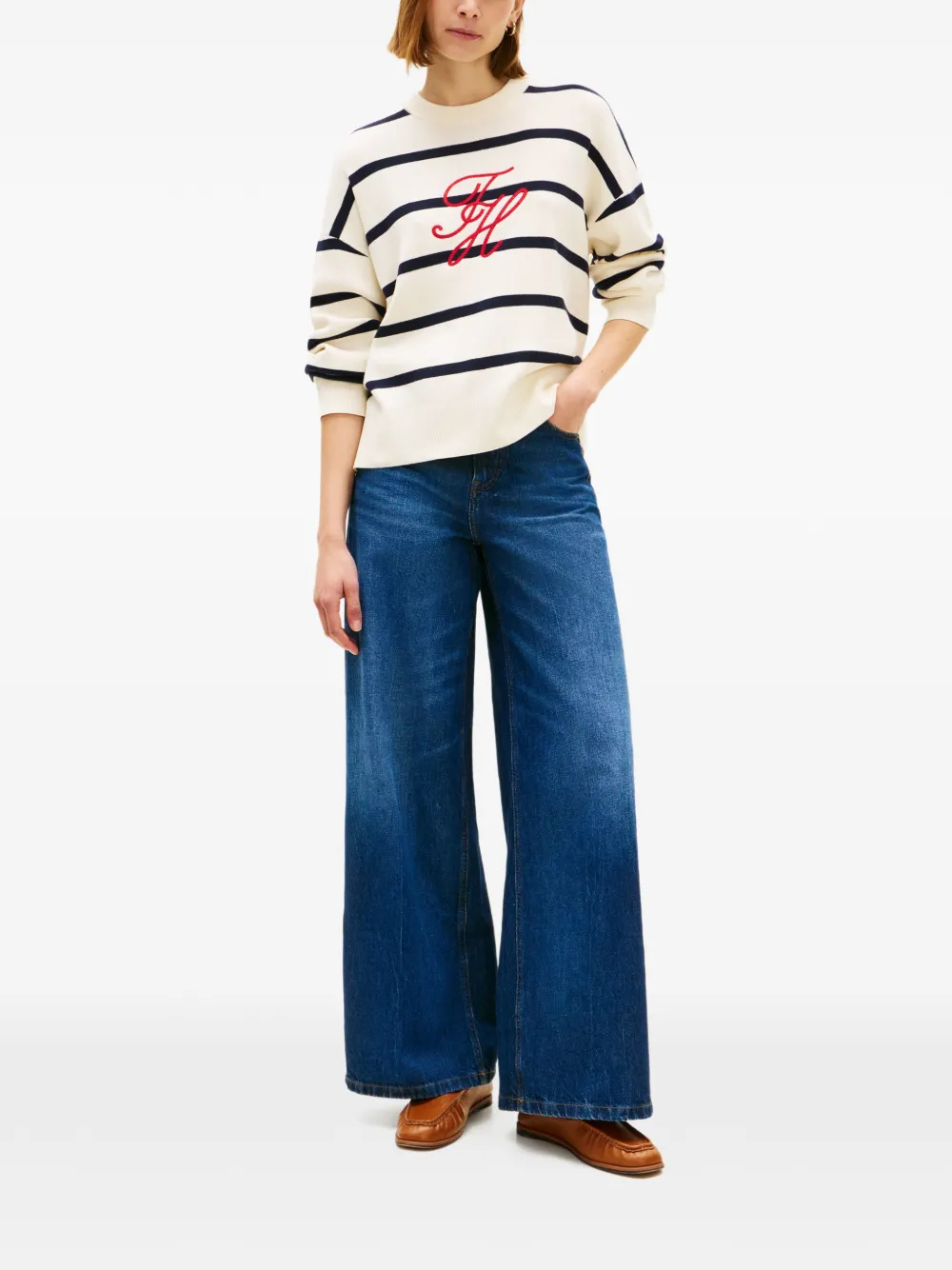  Tommy Hilfiger Striped-pattern Sweater - Neutrals 
