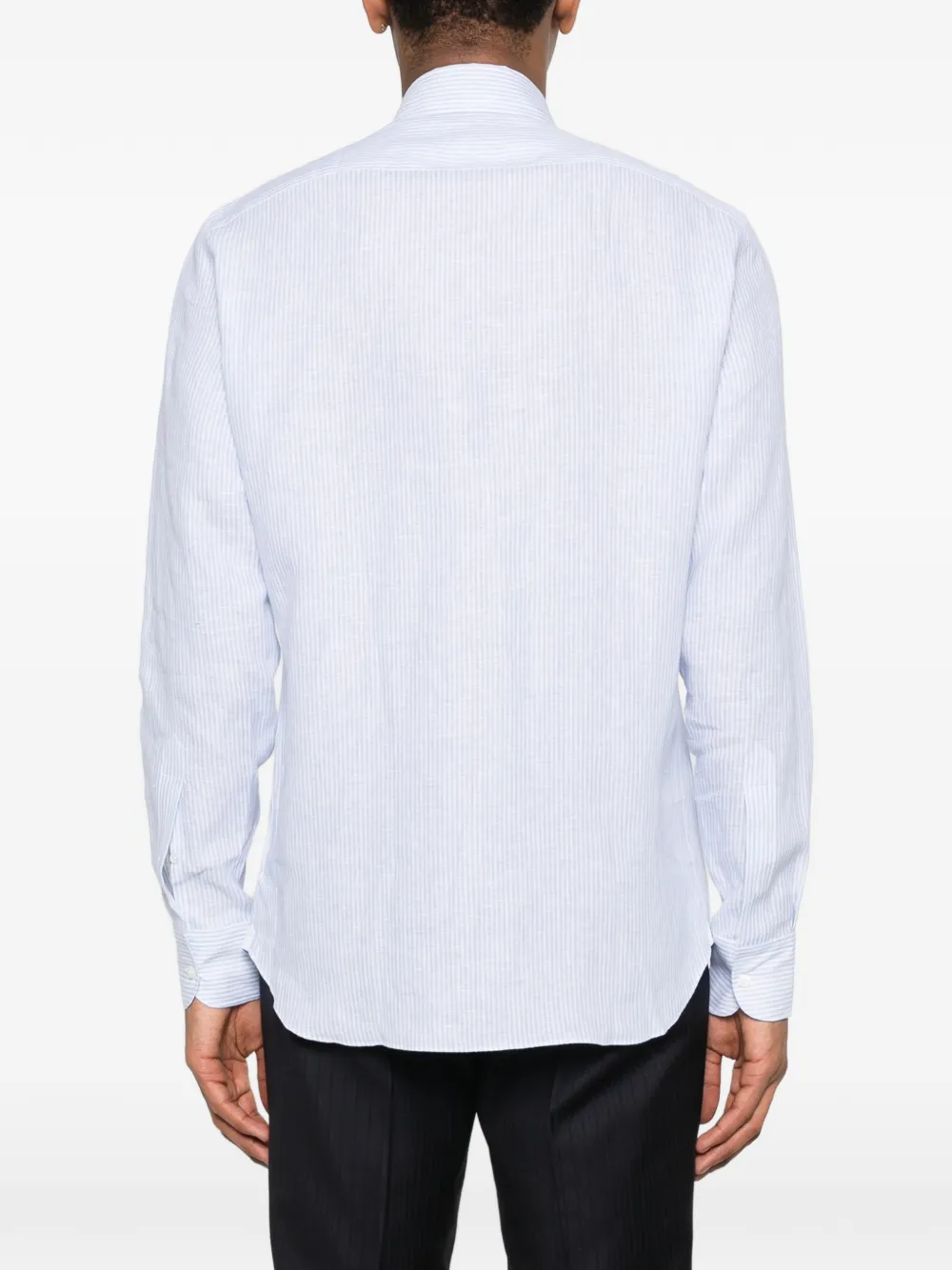 Zegna Gestreept overhemd Wit
