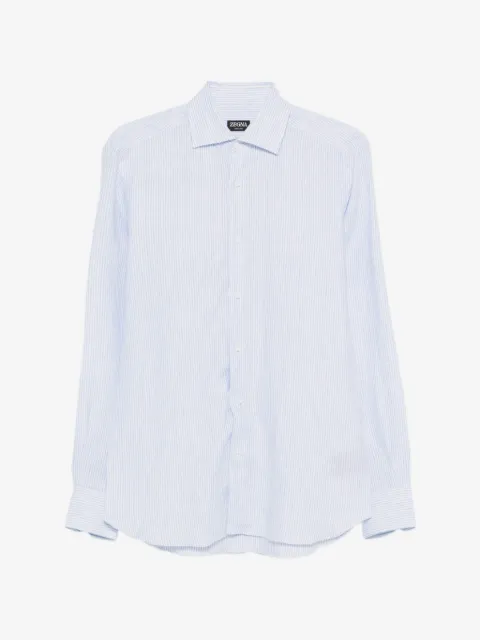 Zegna 스트라이프 셔츠