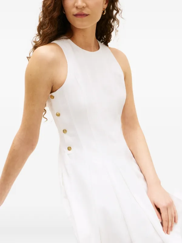 Tommy Hilfiger Sleeveless Midi Dress | White | FARFETCH KW