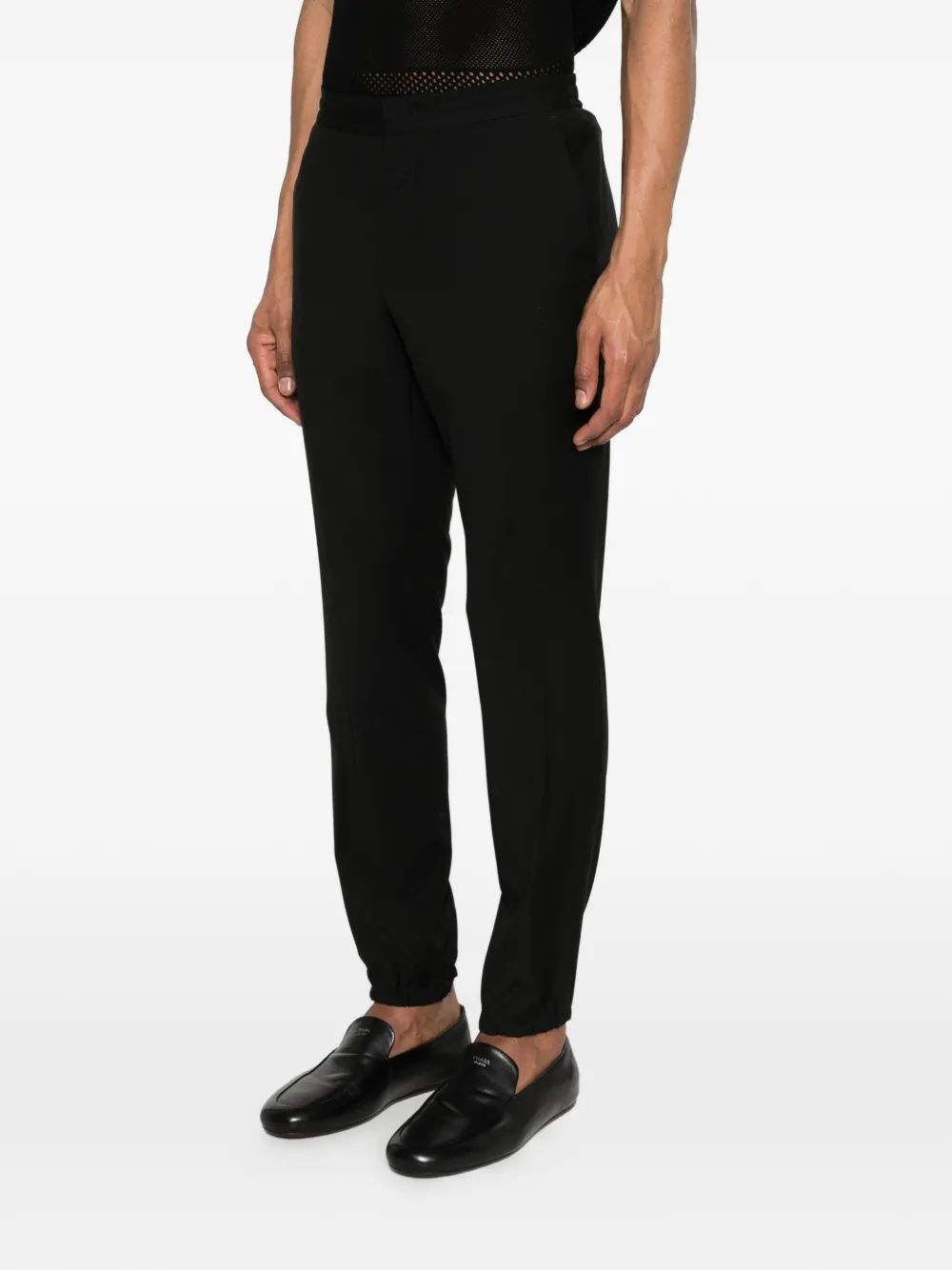  Zegna Drawstring Trousers - Black 