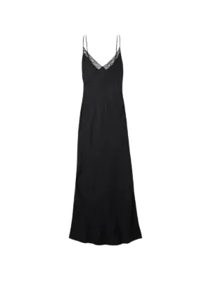 green emerald velvet dress The Row Black Viscose & Silk sleeveless Maxi Dress, NWT! Size 4 – Sola Lucy main image 0