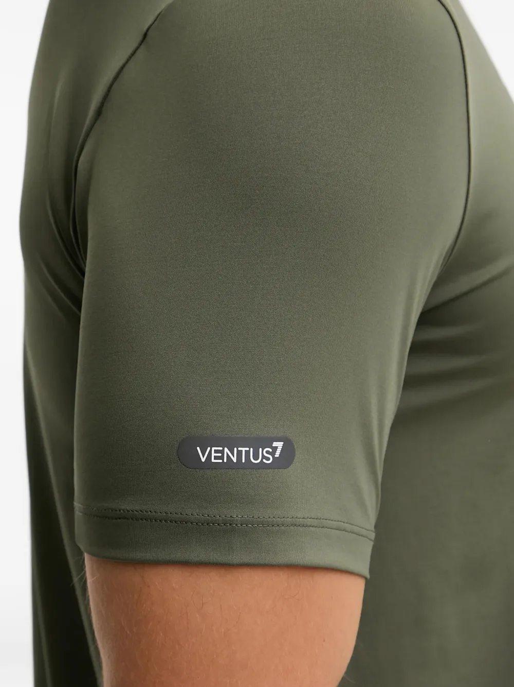 Ea7 Emporio Armani T-shirt met logoprint met ronde hals Groen