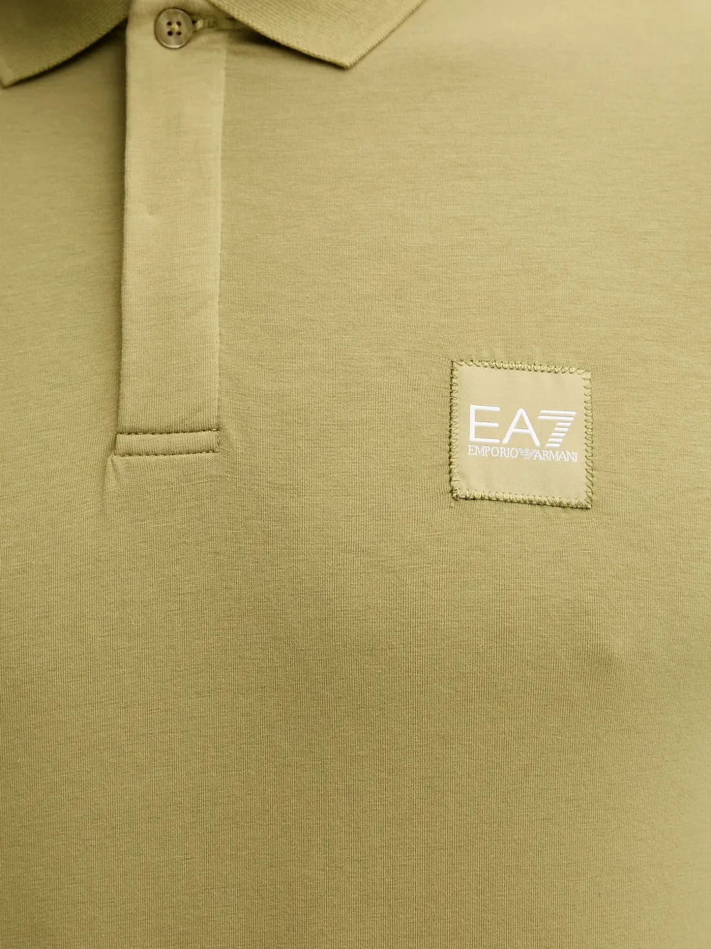 Ea7 Emporio Armani logo polo shirt Groen