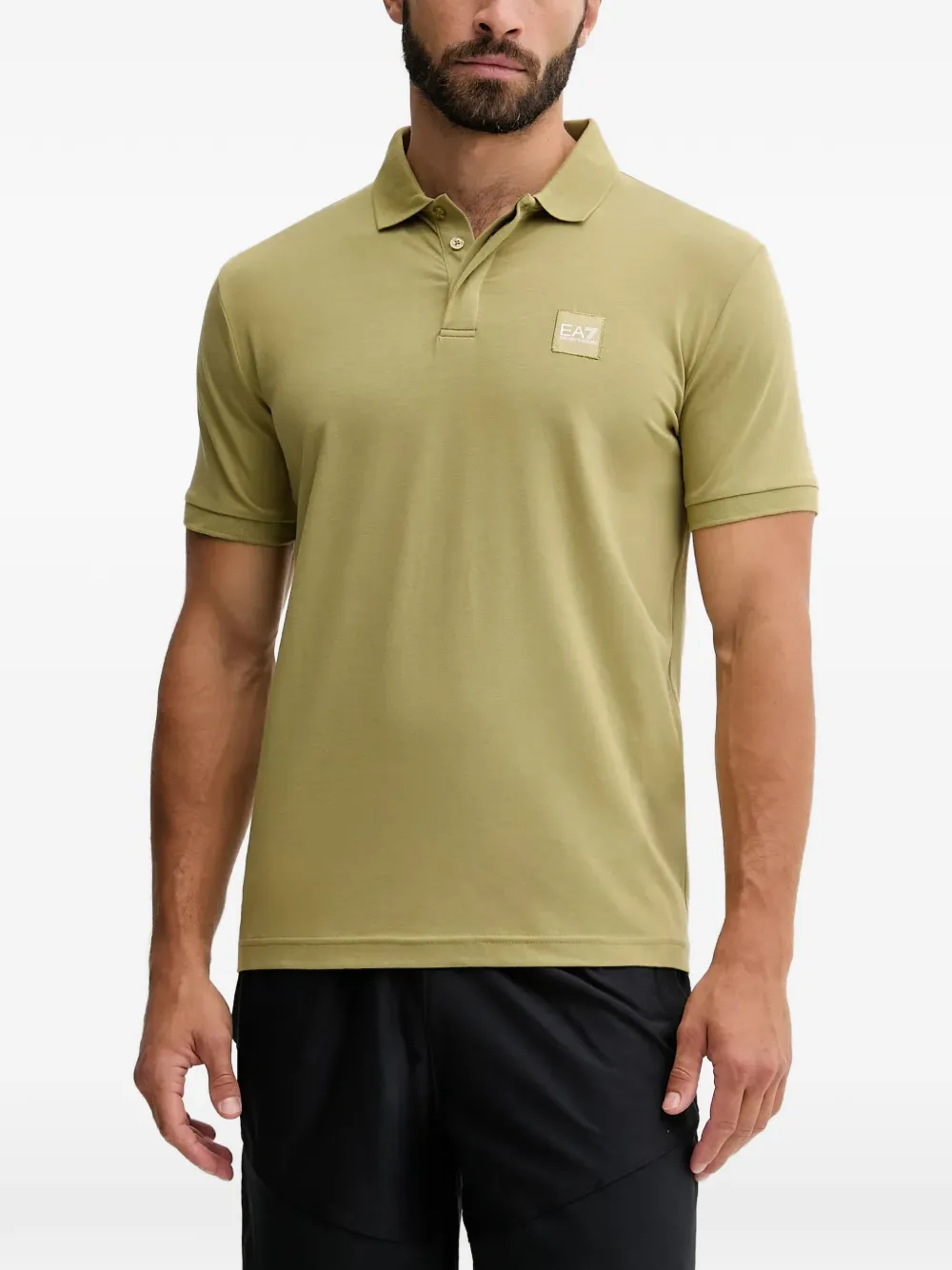 Ea7 Emporio Armani logo polo shirt - Verde