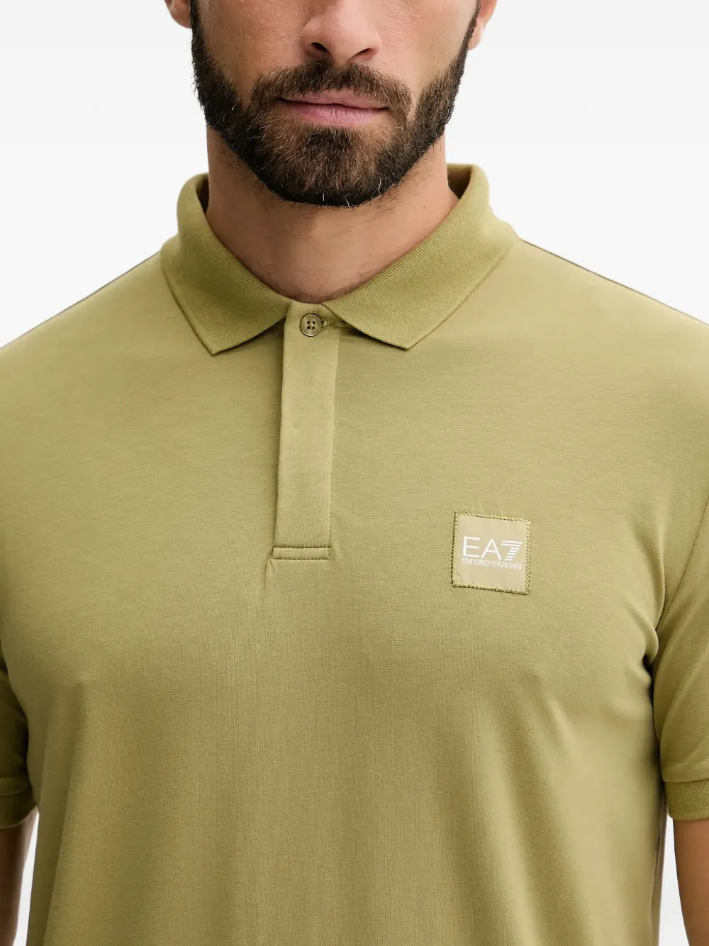Ea7 Emporio Armani logo polo shirt Groen