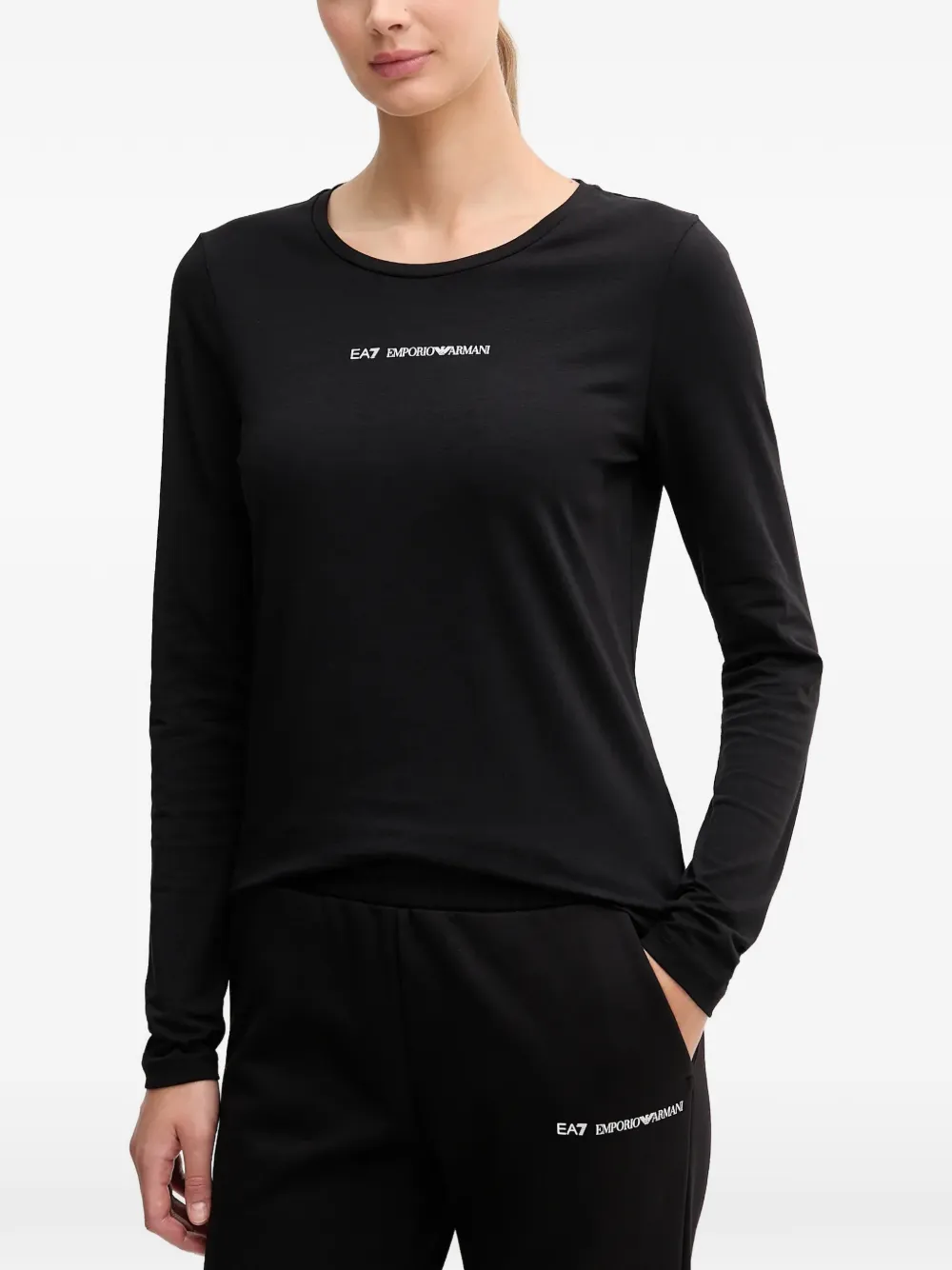Ea7 Emporio Armani long-sleeved T-shirt - Nero
