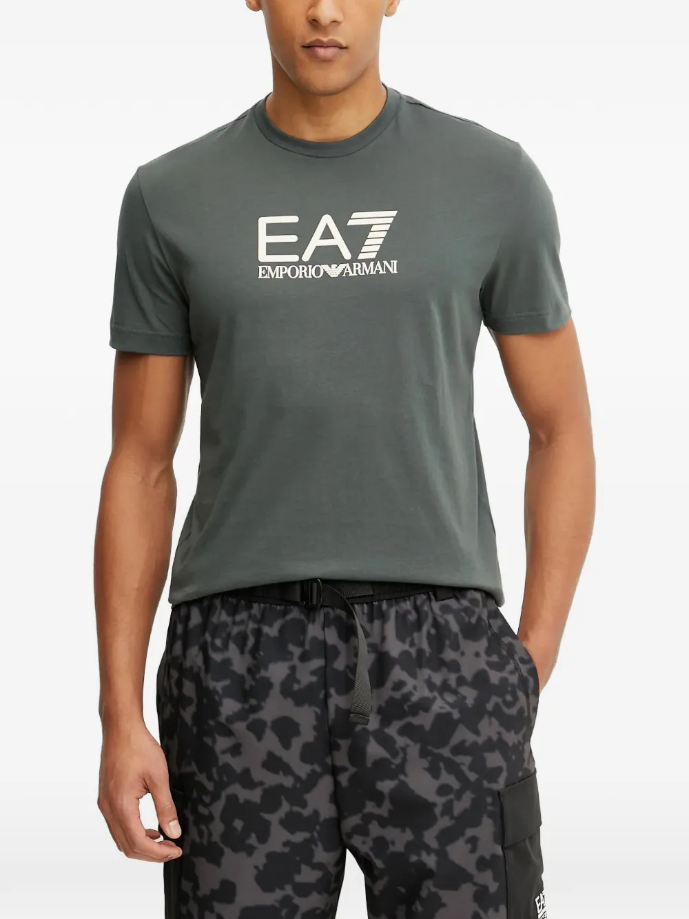 Ea7 Emporio Armani T-shirt con logo - Verde