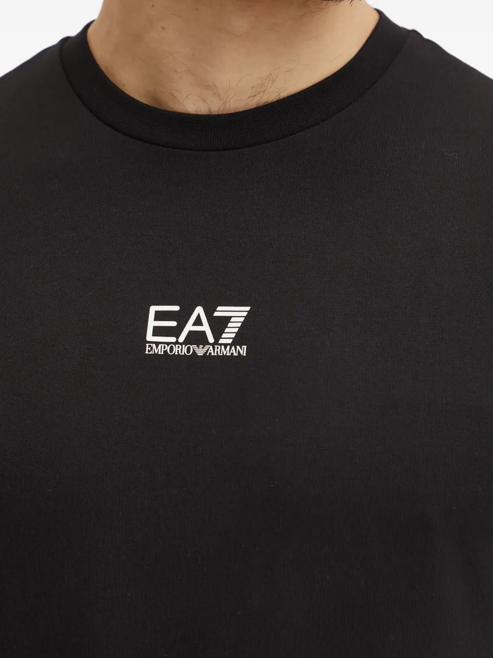 Ea7 Emporio Armani Trui met logoprint Zwart