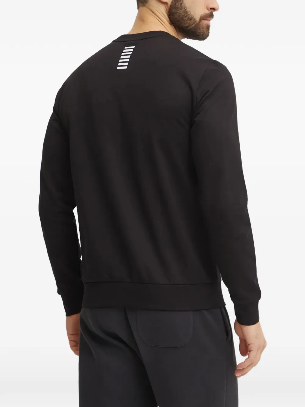 Ea7 Emporio Armani Trui met logoprint Zwart