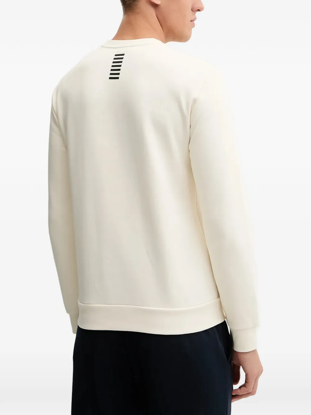 Ea7 Emporio Armani Sweater met logo Beige