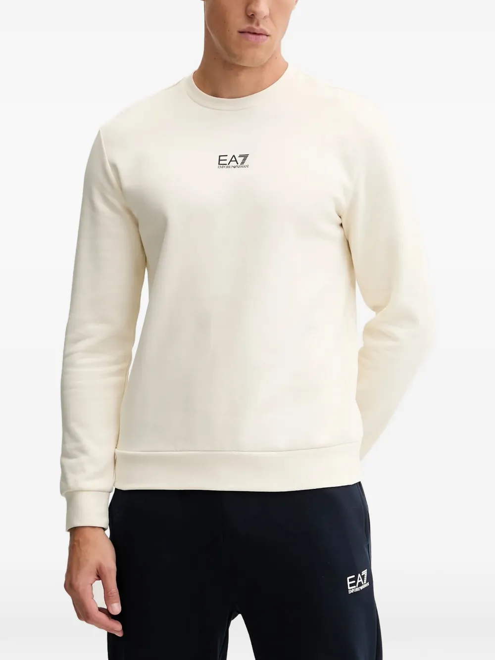 Ea7 Emporio Armani logo sweatshirt - Toni neutri