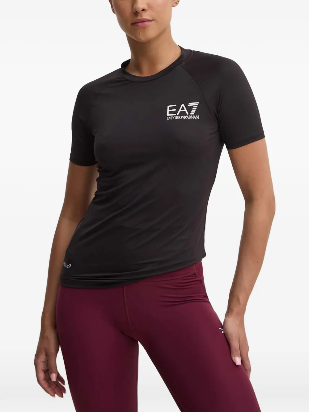 Ea7 Emporio Armani logo-print T-shirt - Schwarz